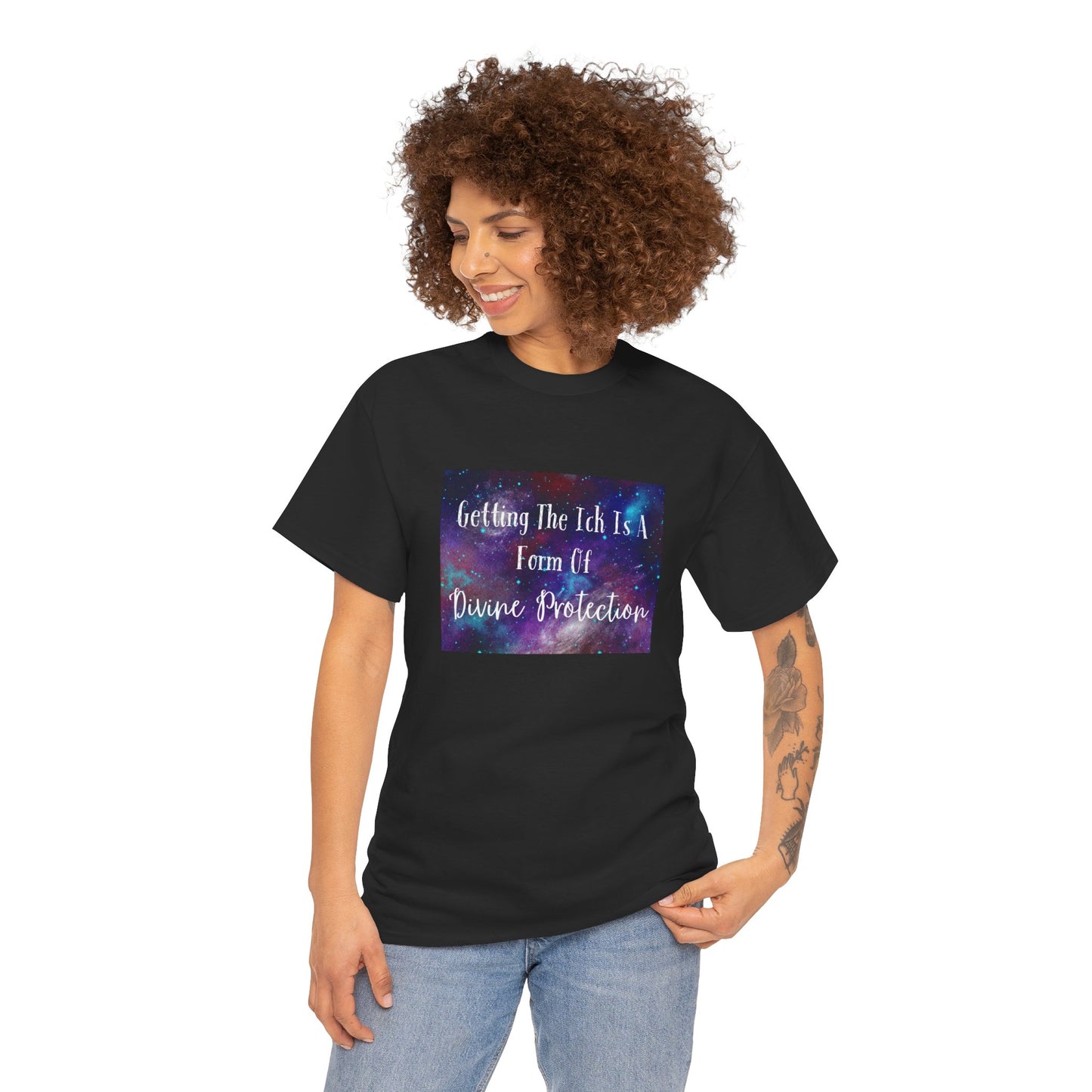 Getting The Ick Is a Form of Divine Protection Unisex Heavy Cotton Tee