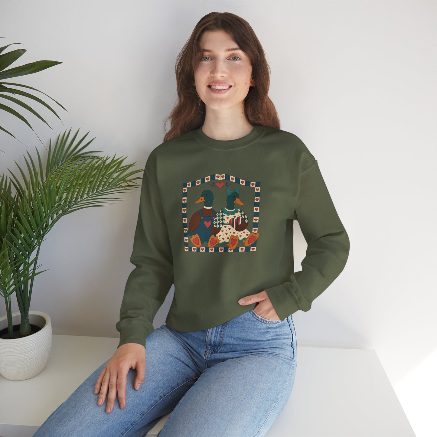 Vintage Geese Unisex Heavy Blend™ Crewneck Sweatshirt