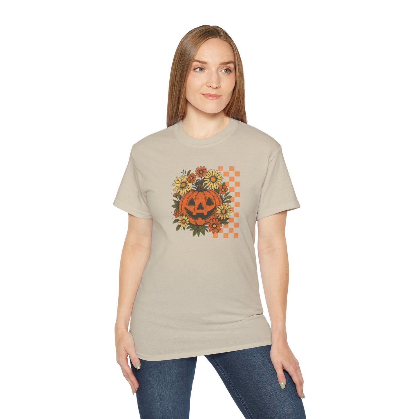 Checkered Jack O' Lantern Ultra Cotton Tee