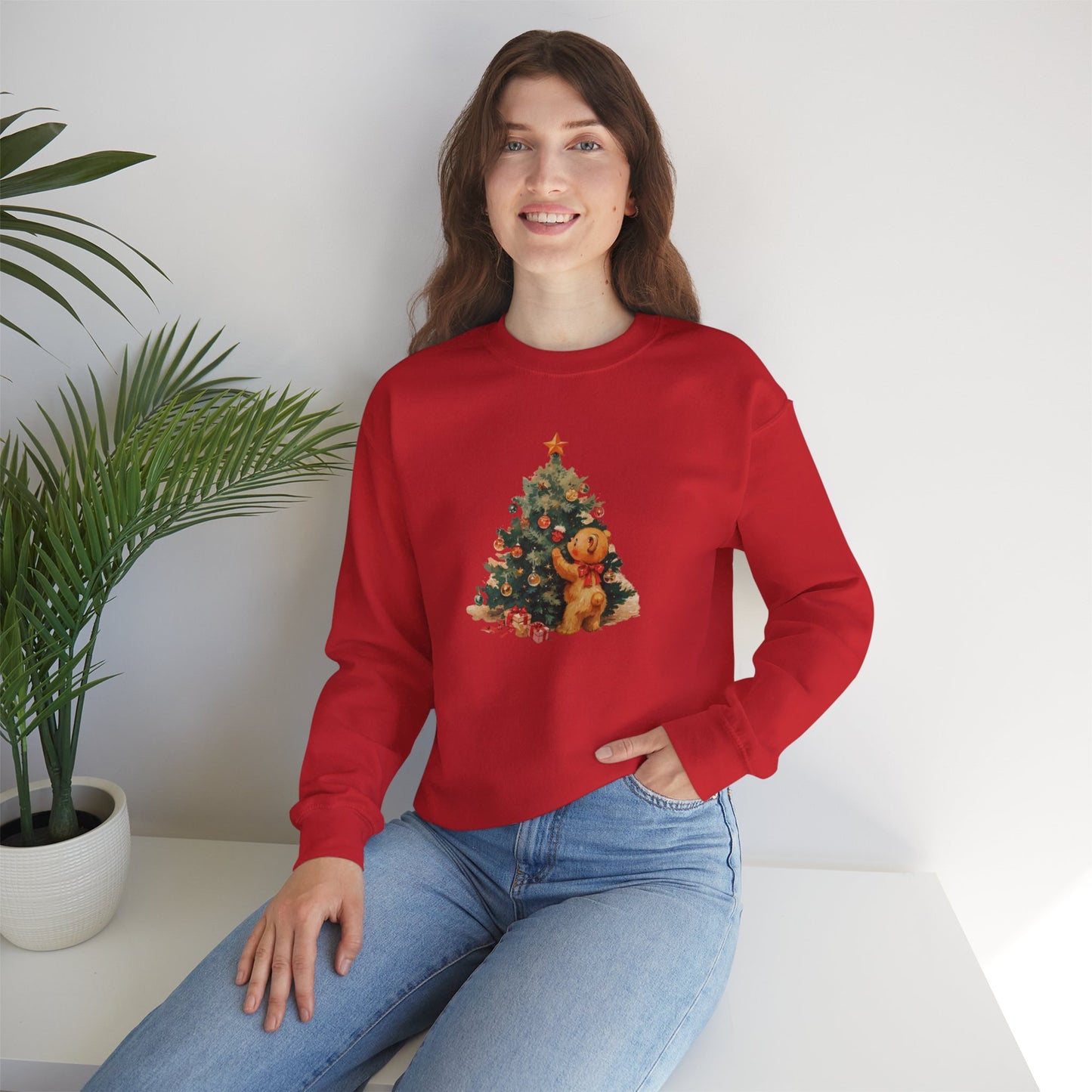 Vintage Christmas Heavy Blend™ Crewneck Sweatshirt