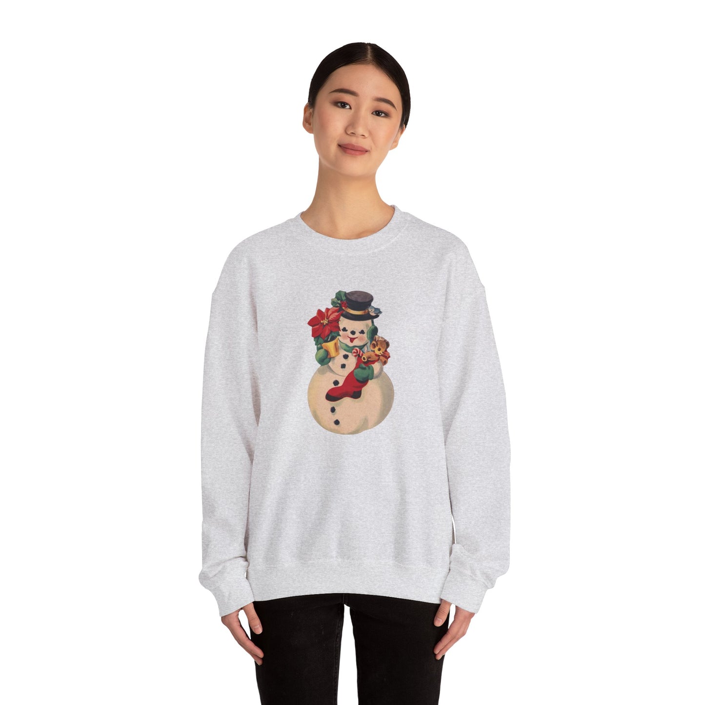 Vintage Snowman Unisex Heavy Blend™ Crewneck Sweatshirt