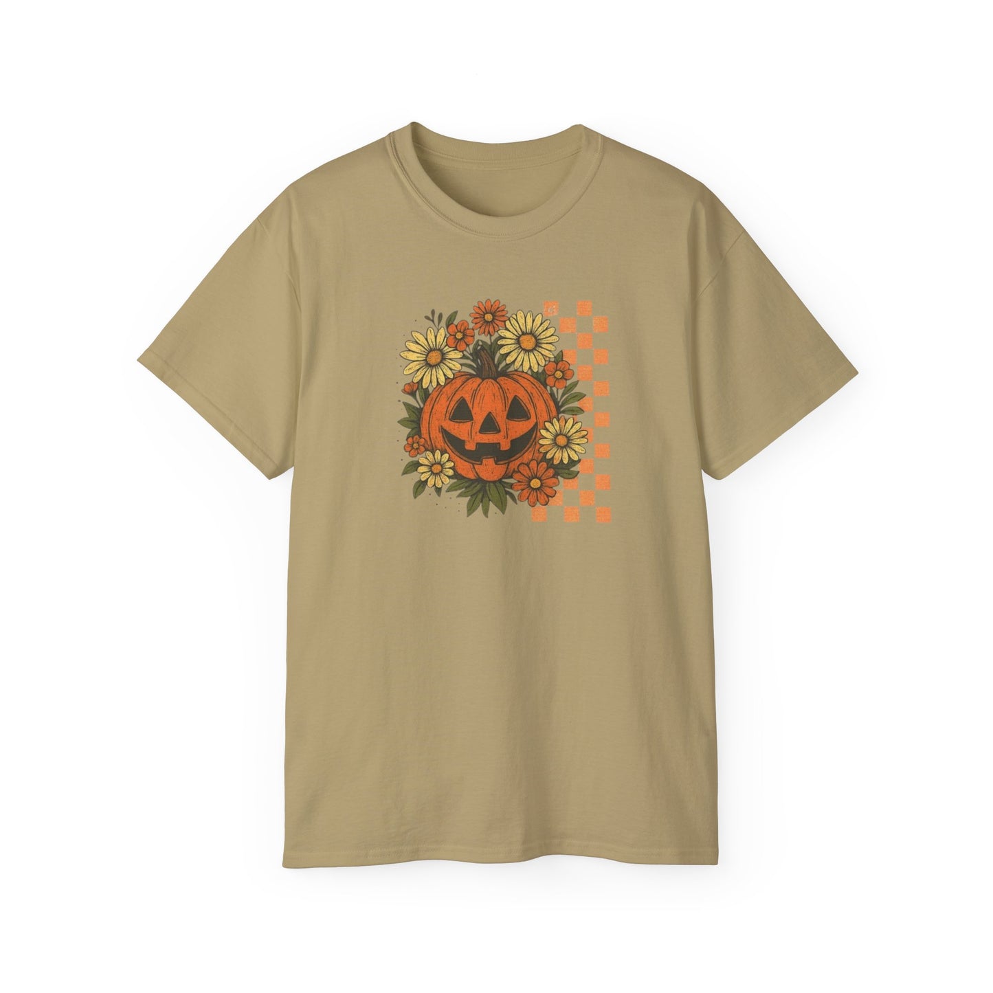 Checkered Jack O' Lantern Ultra Cotton Tee