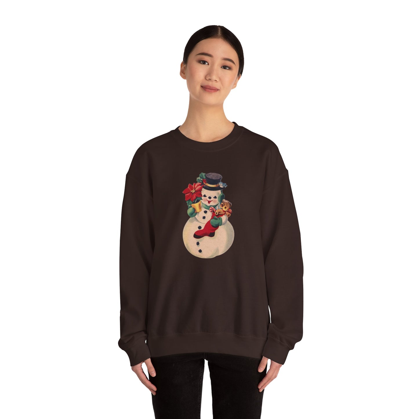 Vintage Snowman Unisex Heavy Blend™ Crewneck Sweatshirt