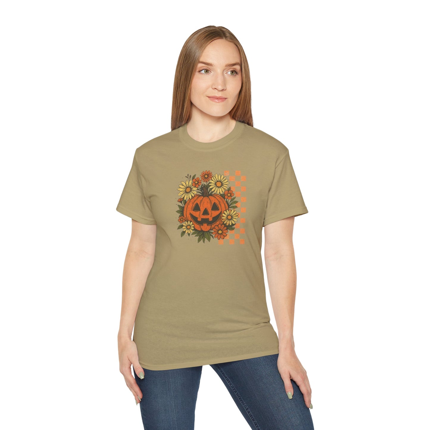 Checkered Jack O' Lantern Ultra Cotton Tee