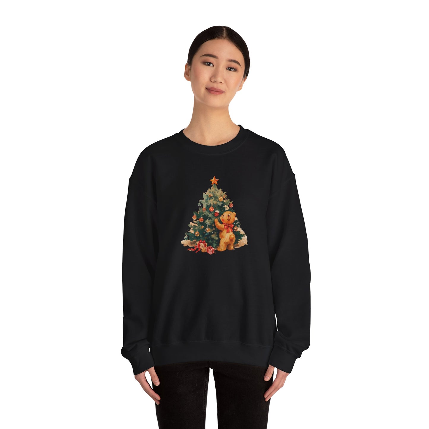 Vintage Christmas Heavy Blend™ Crewneck Sweatshirt
