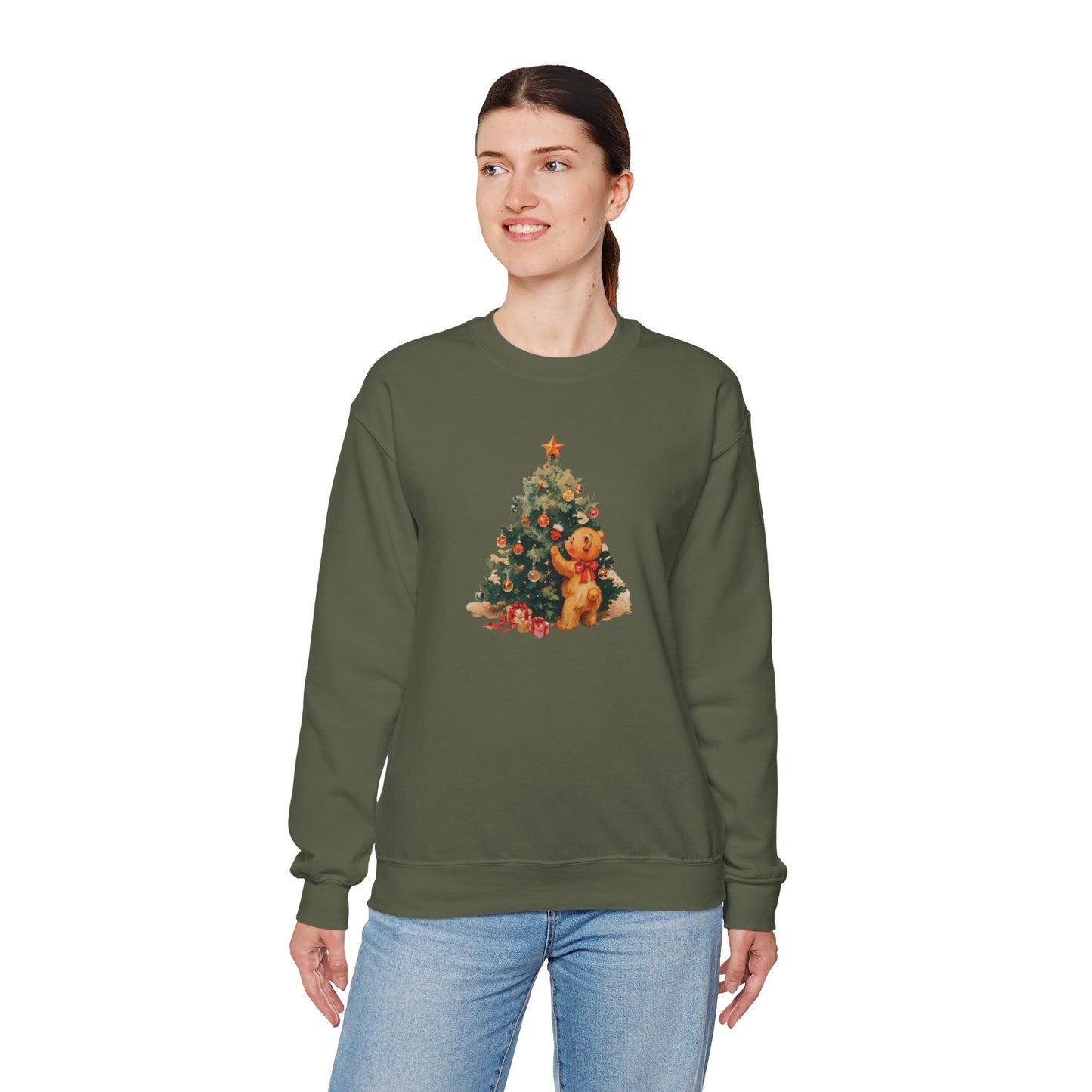 Vintage Christmas Heavy Blend™ Crewneck Sweatshirt
