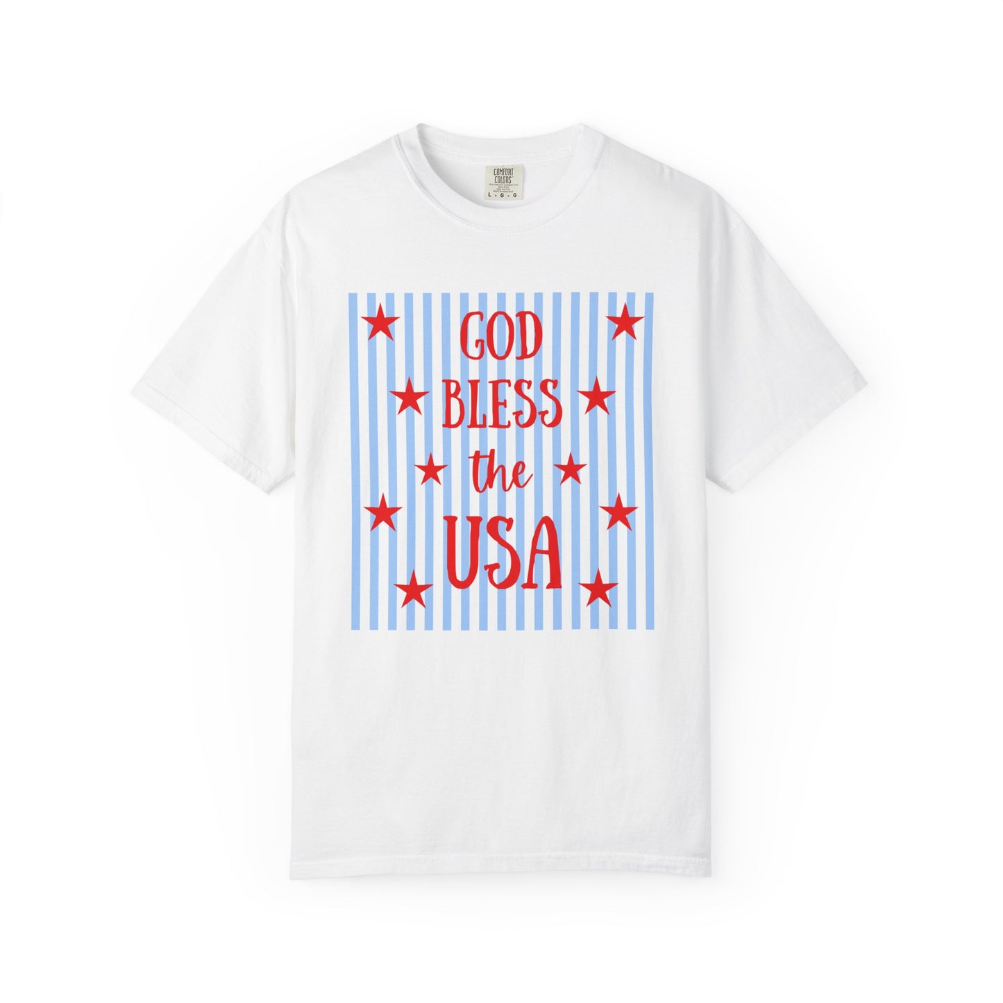 GOD BLESS THE USA Unisex Garment-Dyed T-shirt