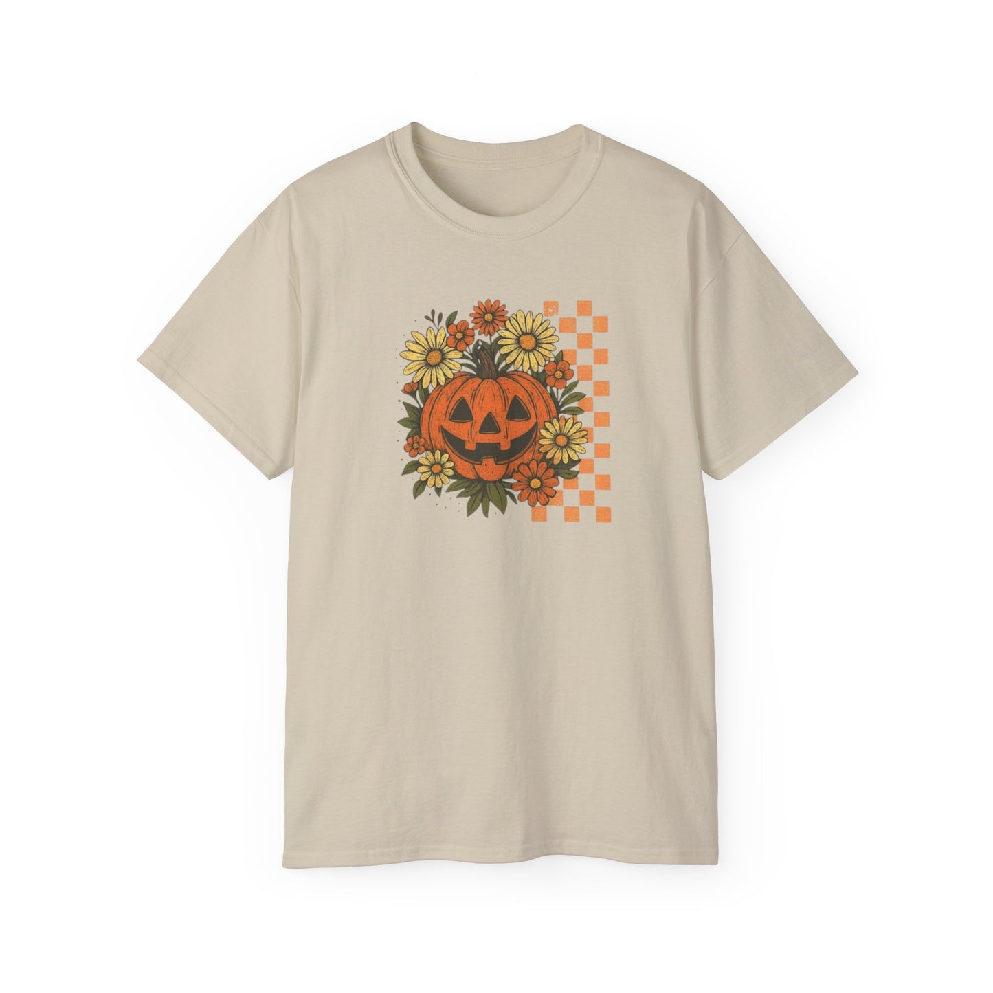 Checkered Jack O' Lantern Ultra Cotton Tee