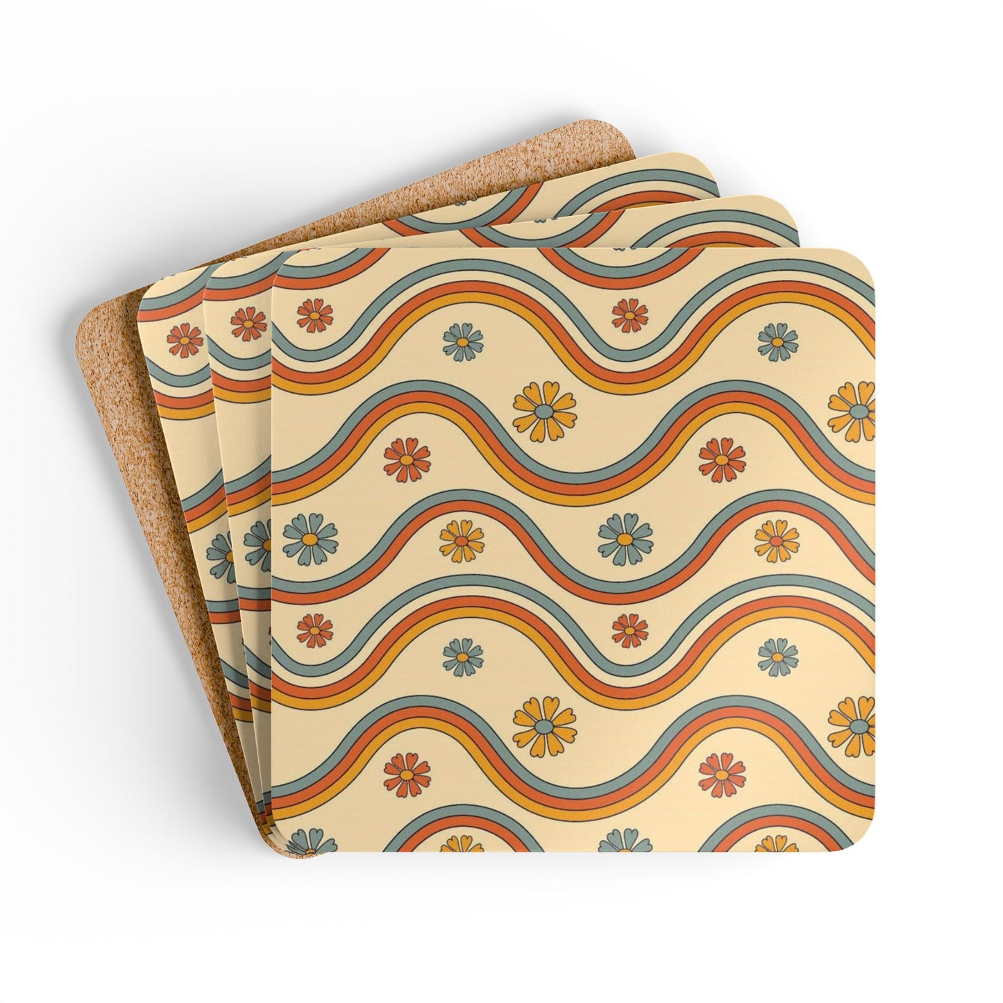 Corkwood Coaster Set