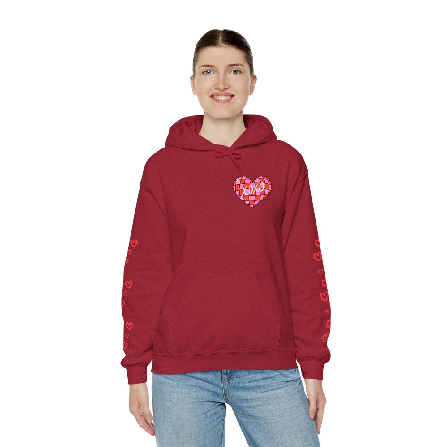 XOXO Hearts Unisex Heavy Blend™ Hooded Sweatshirt