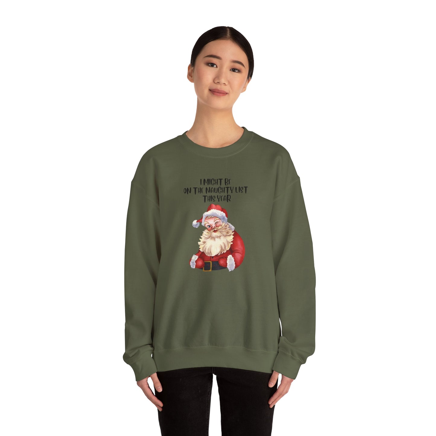 Naughty List This Year Unisex Heavy Blend™ Crewneck Sweatshirt