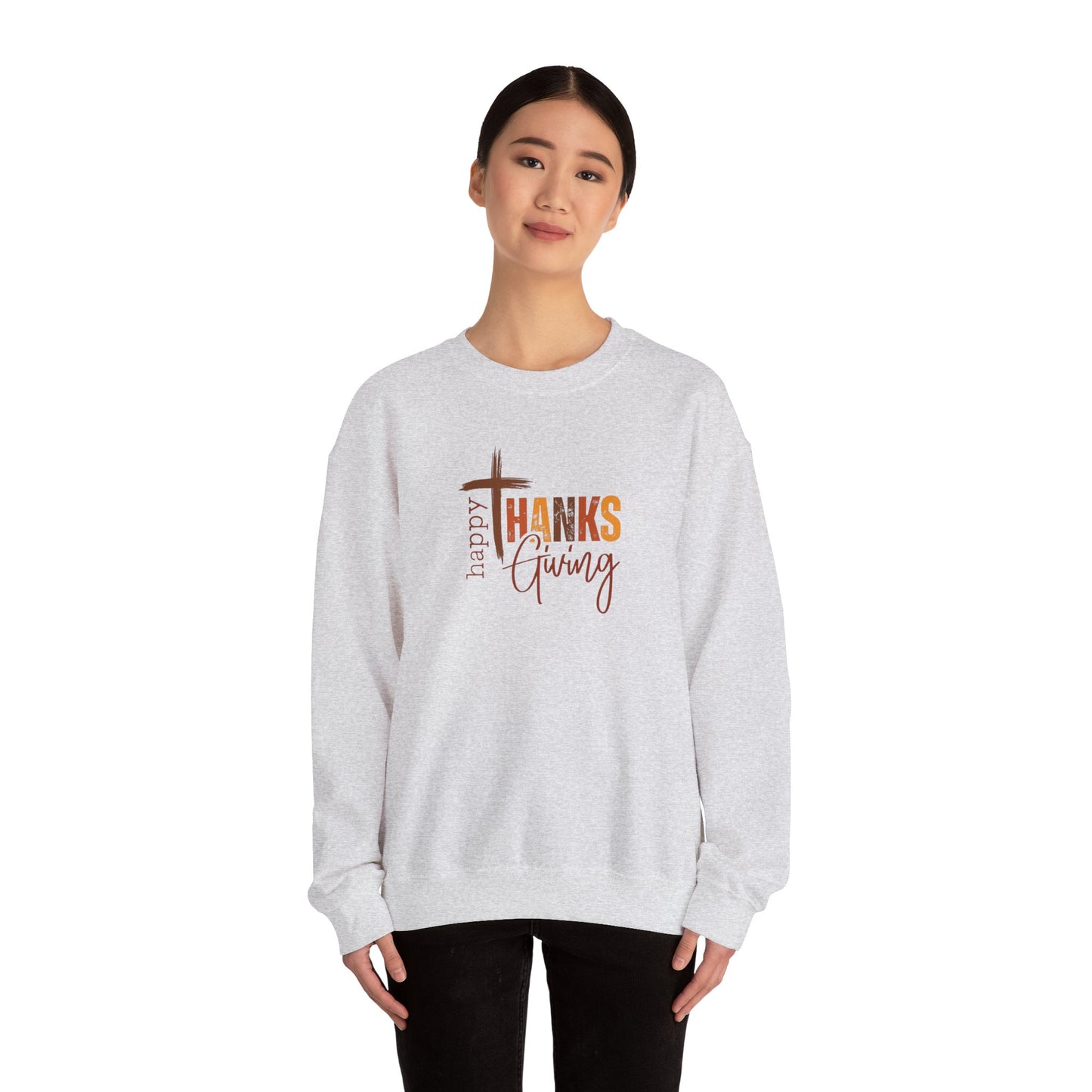 Happy Thanksgiving Heavy Blend™ Crewneck Sweatshirt