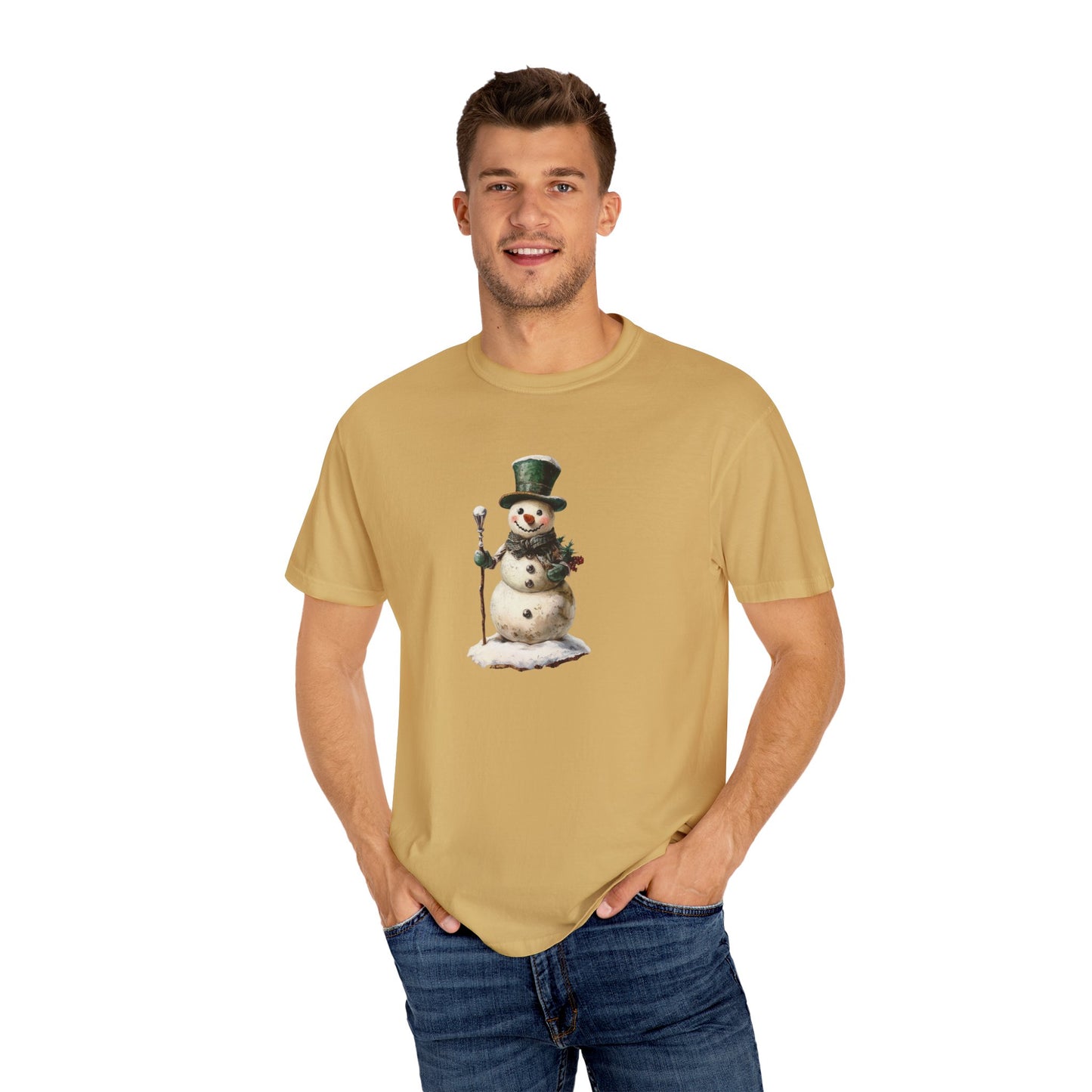 Snowman Unisex Garment-Dyed T-shirt