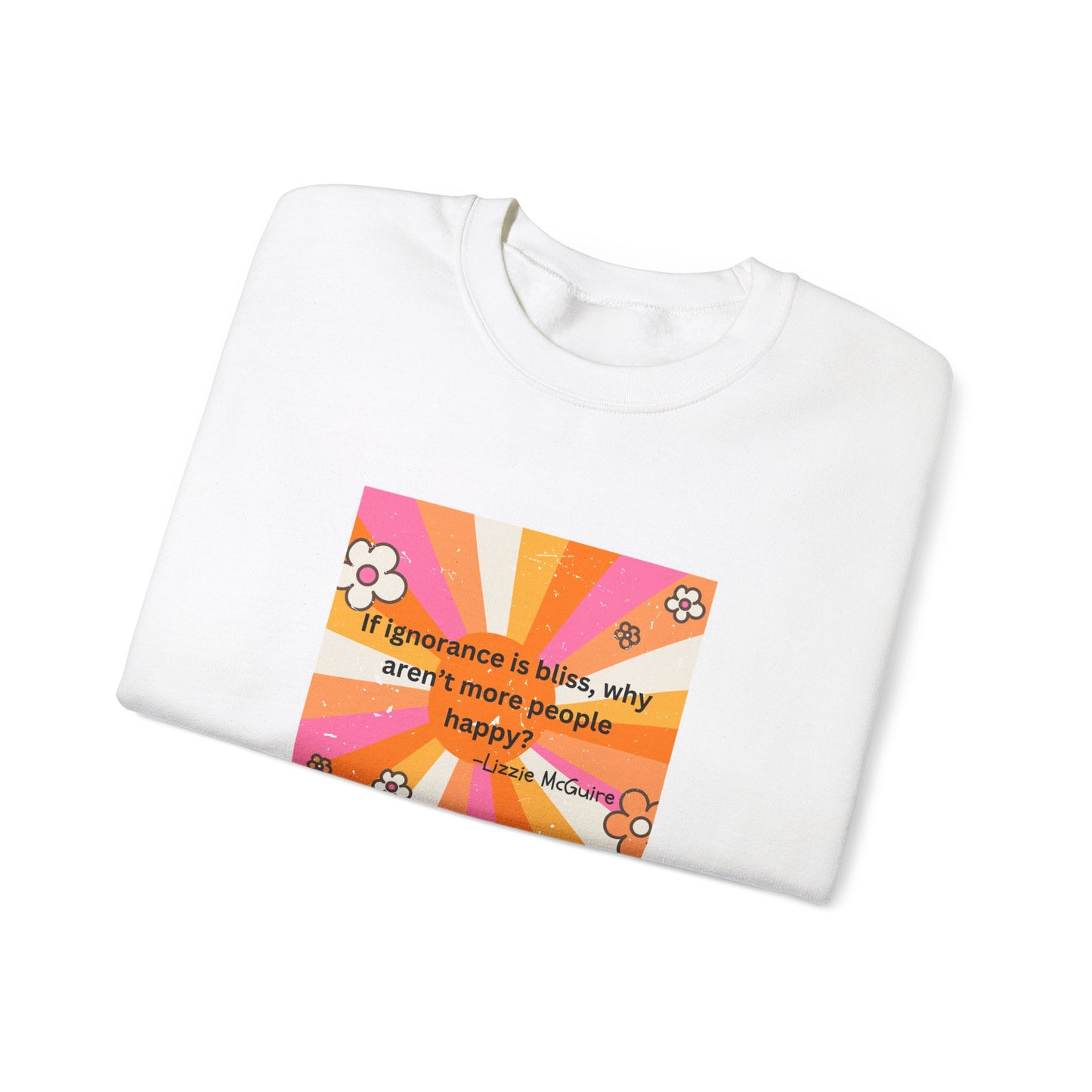 Lizzie McGuire quote Unisex Heavy Blend™ Crewneck Sweatshirt