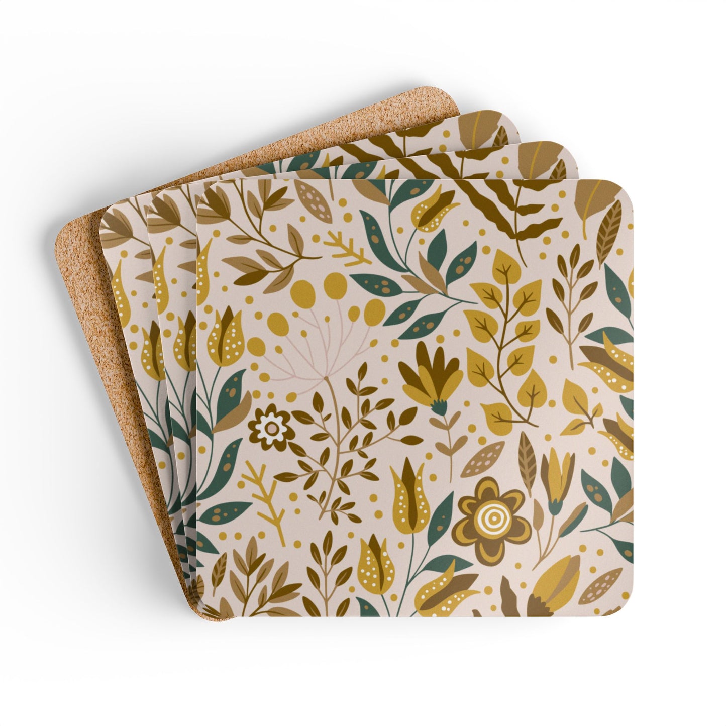 Corkwood Coaster Set