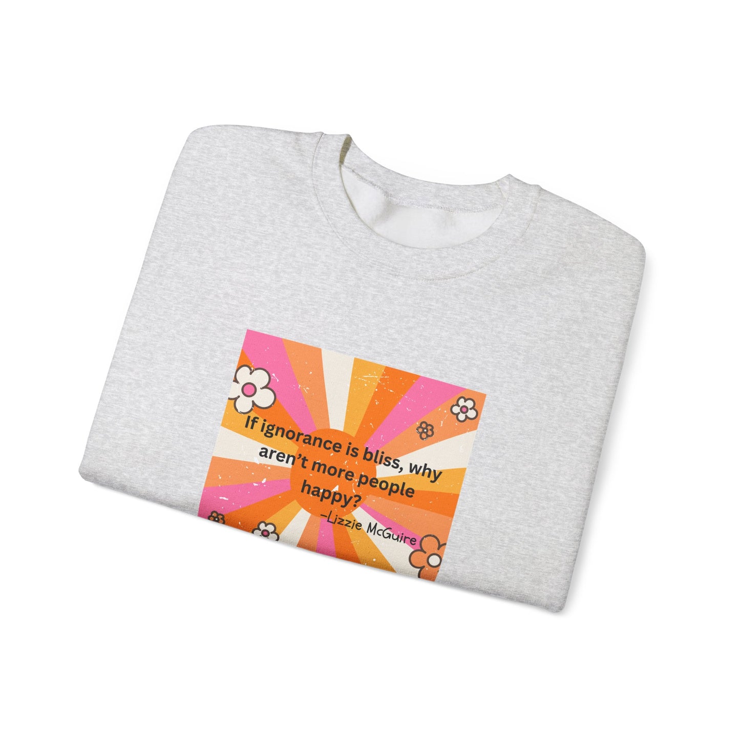 Lizzie McGuire quote Unisex Heavy Blend™ Crewneck Sweatshirt