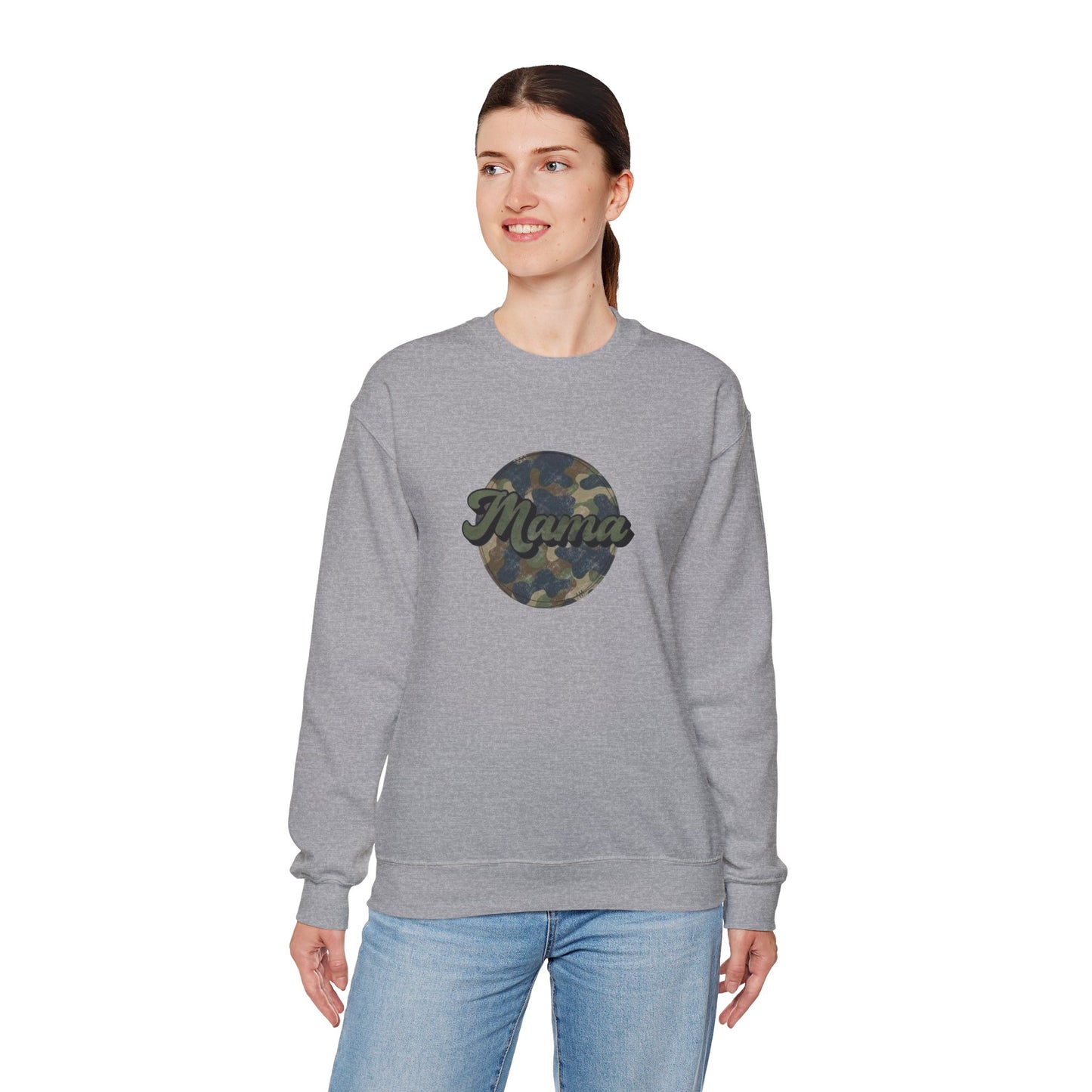 Mama Camo Heavy Blend™ Crewneck Sweatshirt
