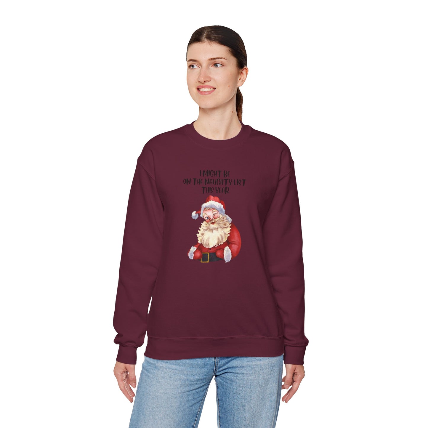 Naughty List This Year Unisex Heavy Blend™ Crewneck Sweatshirt
