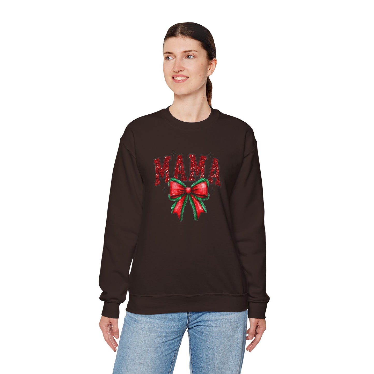 Christmas Mama Heavy Blend™ Crewneck Sweatshirt