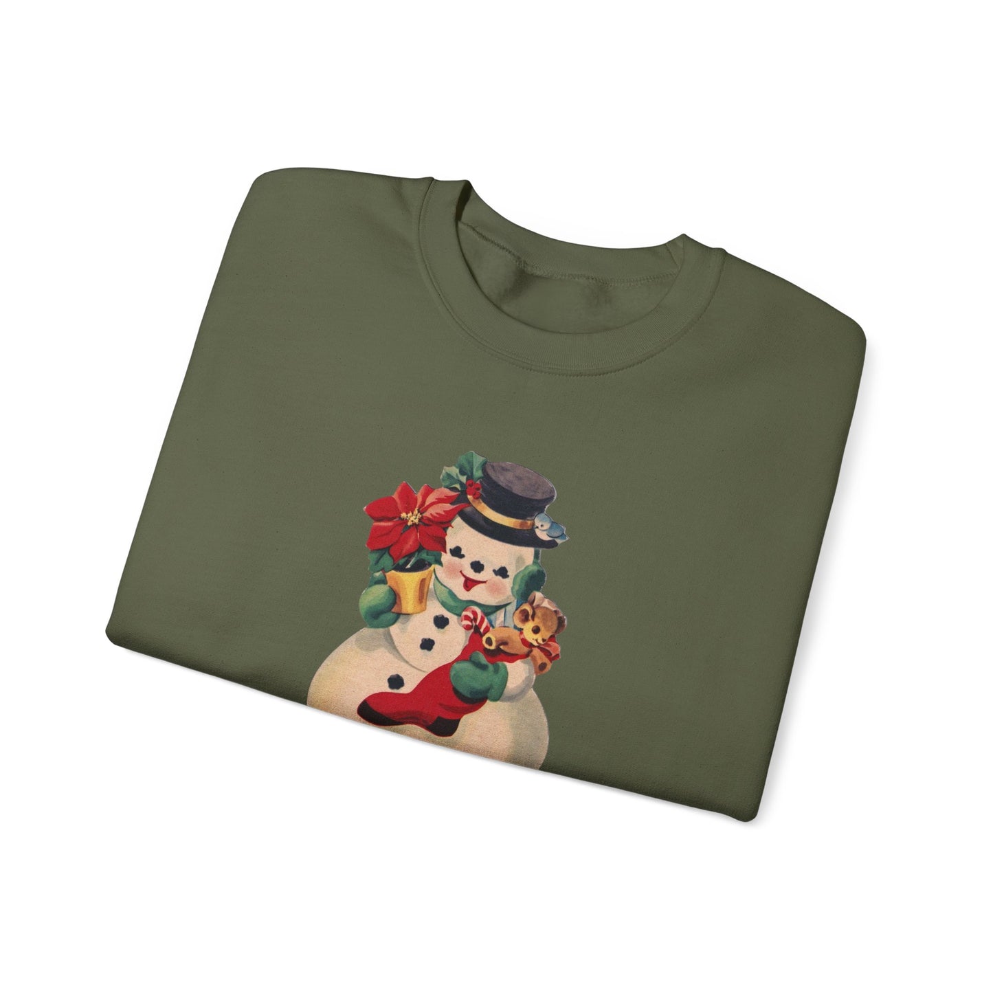Vintage Snowman Unisex Heavy Blend™ Crewneck Sweatshirt