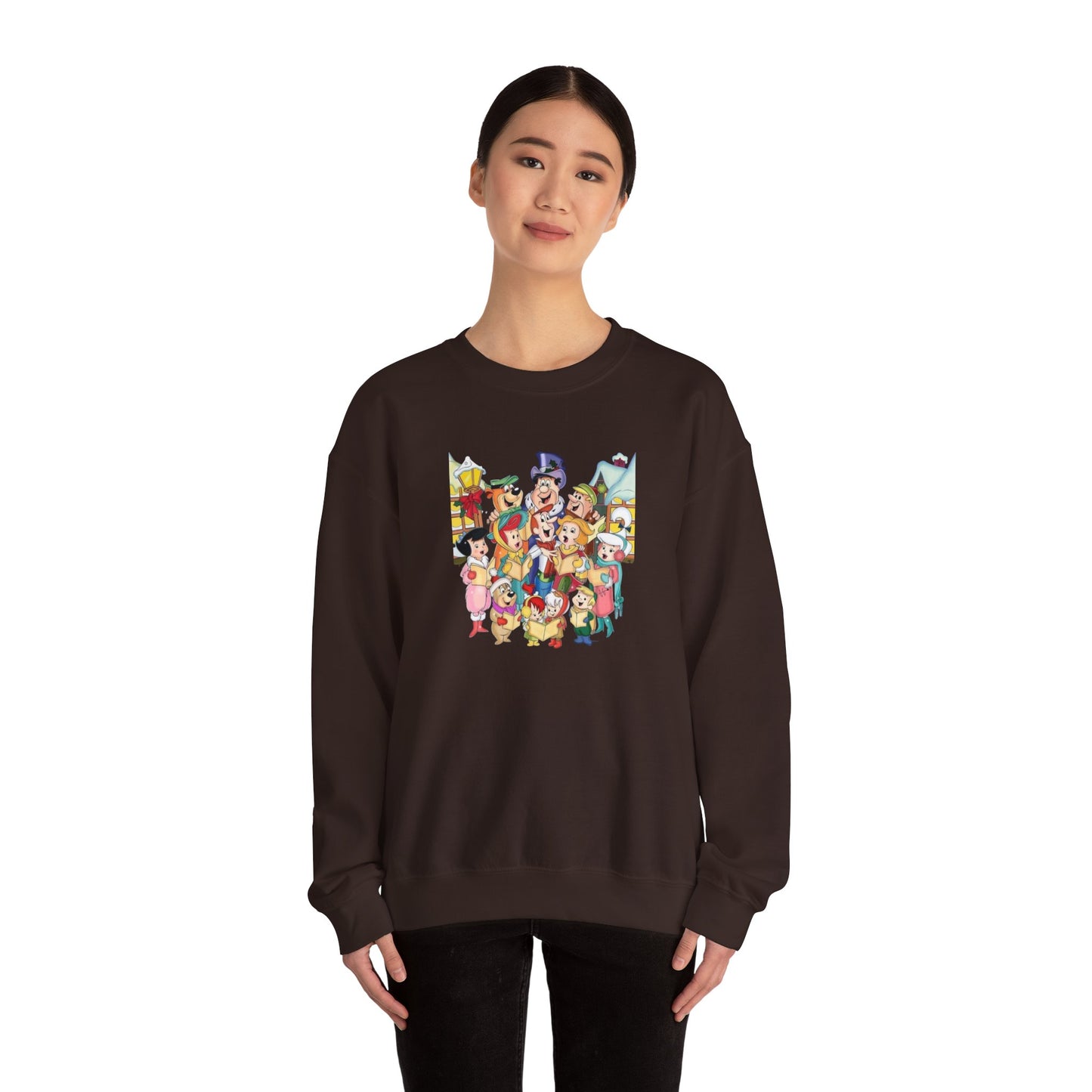 Vintage Cartoon Christmas Unisex Heavy Blend™ Crewneck Sweatshirt