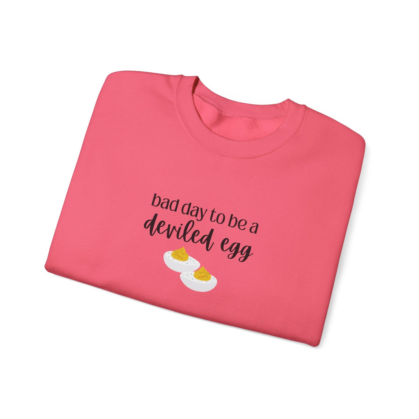 Bad Day to be a Deviled Egg Unisex Heavy Blend™ Crewneck Sweatshirt