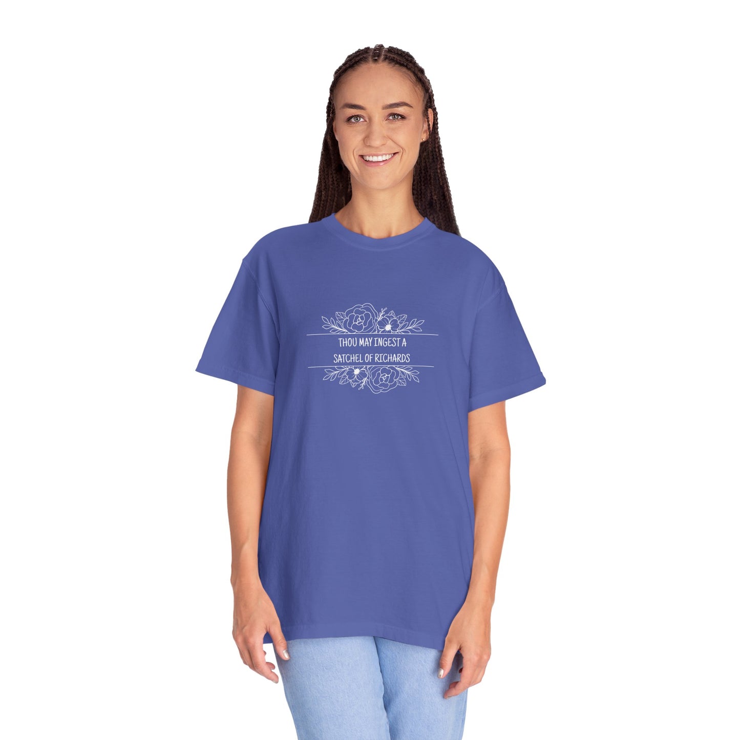 Thou May Ingest A Satchel of Richards Unisex Garment-Dyed T-shirt