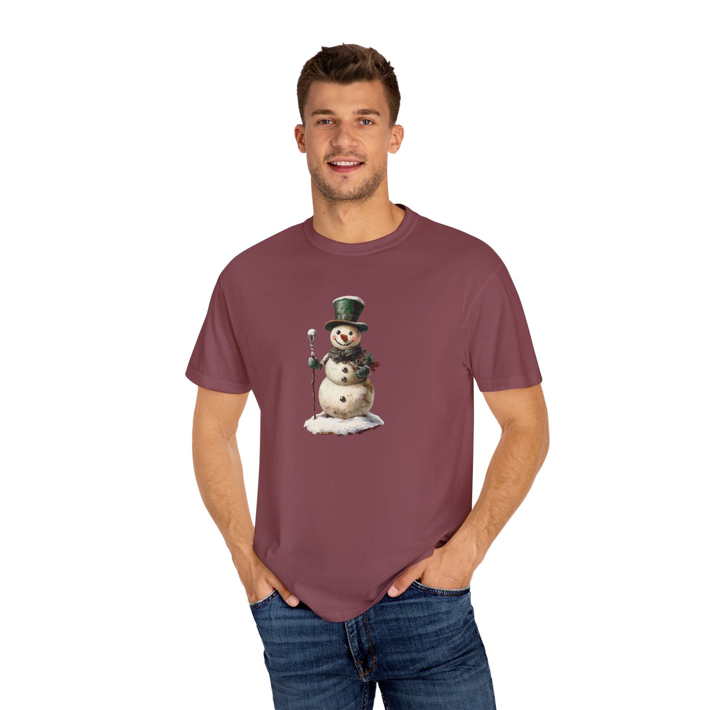 Snowman Unisex Garment-Dyed T-shirt