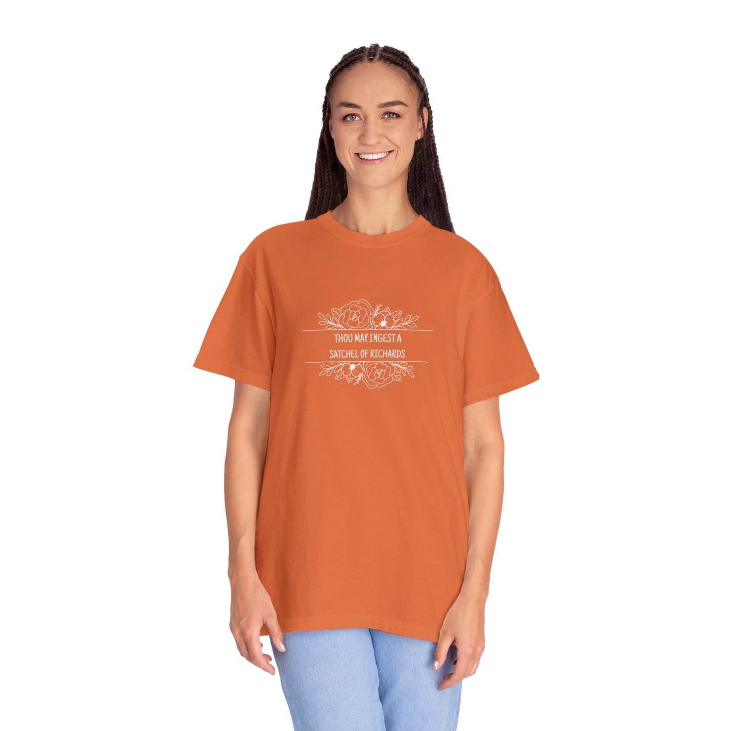 Thou May Ingest A Satchel of Richards Unisex Garment-Dyed T-shirt