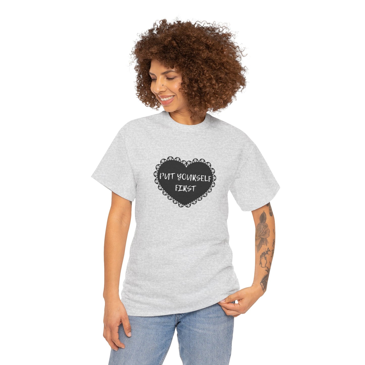 Put Yourself First Unisex Heavy Cotton Tee