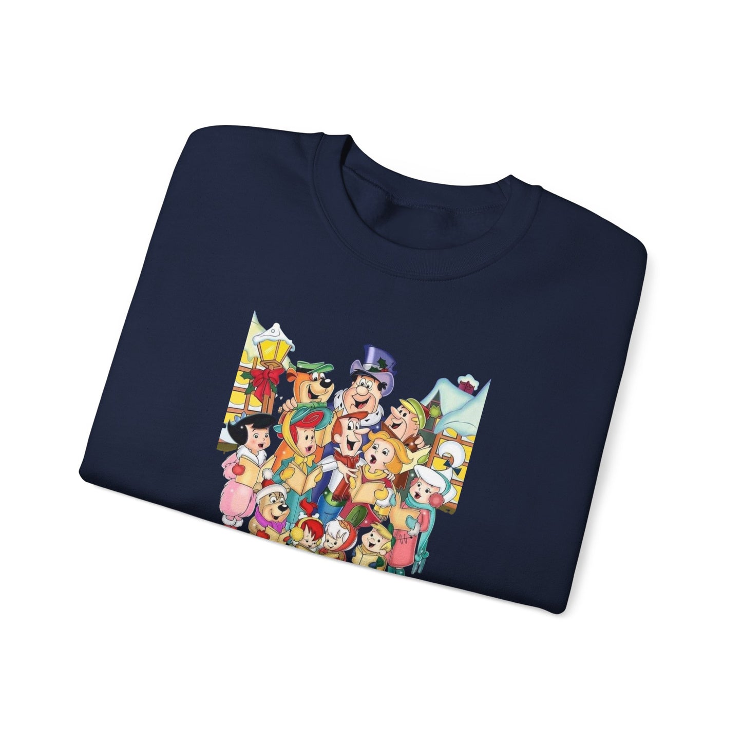 Vintage Cartoon Christmas Unisex Heavy Blend™ Crewneck Sweatshirt