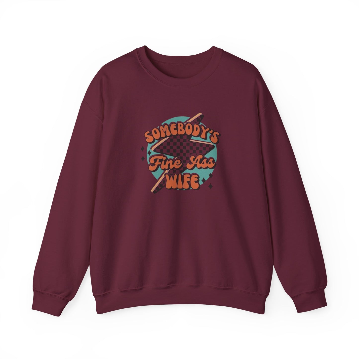 Somebody's Fine A** Wife Heavy Blend™ Crewneck Sweatshirt