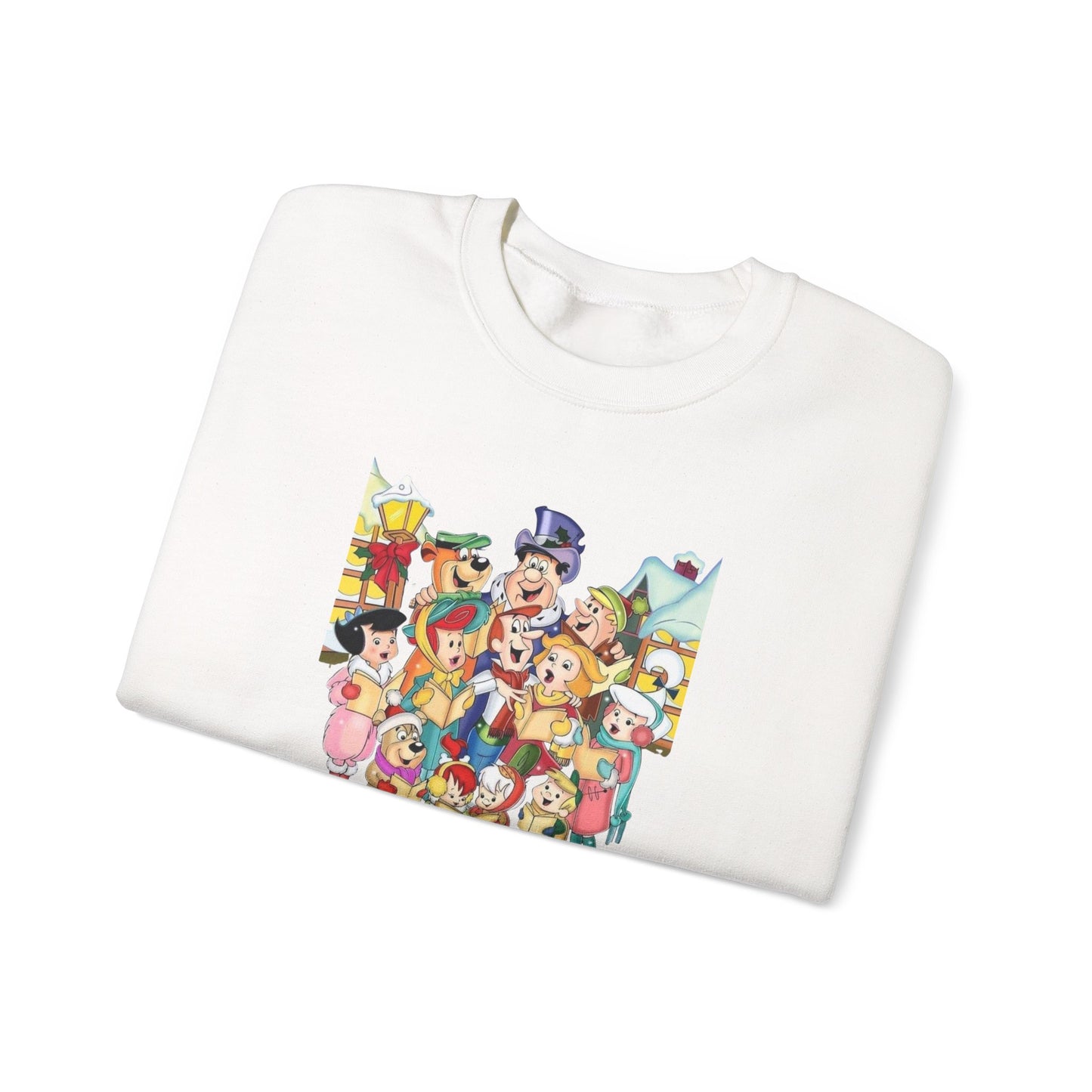 Vintage Cartoon Christmas Unisex Heavy Blend™ Crewneck Sweatshirt