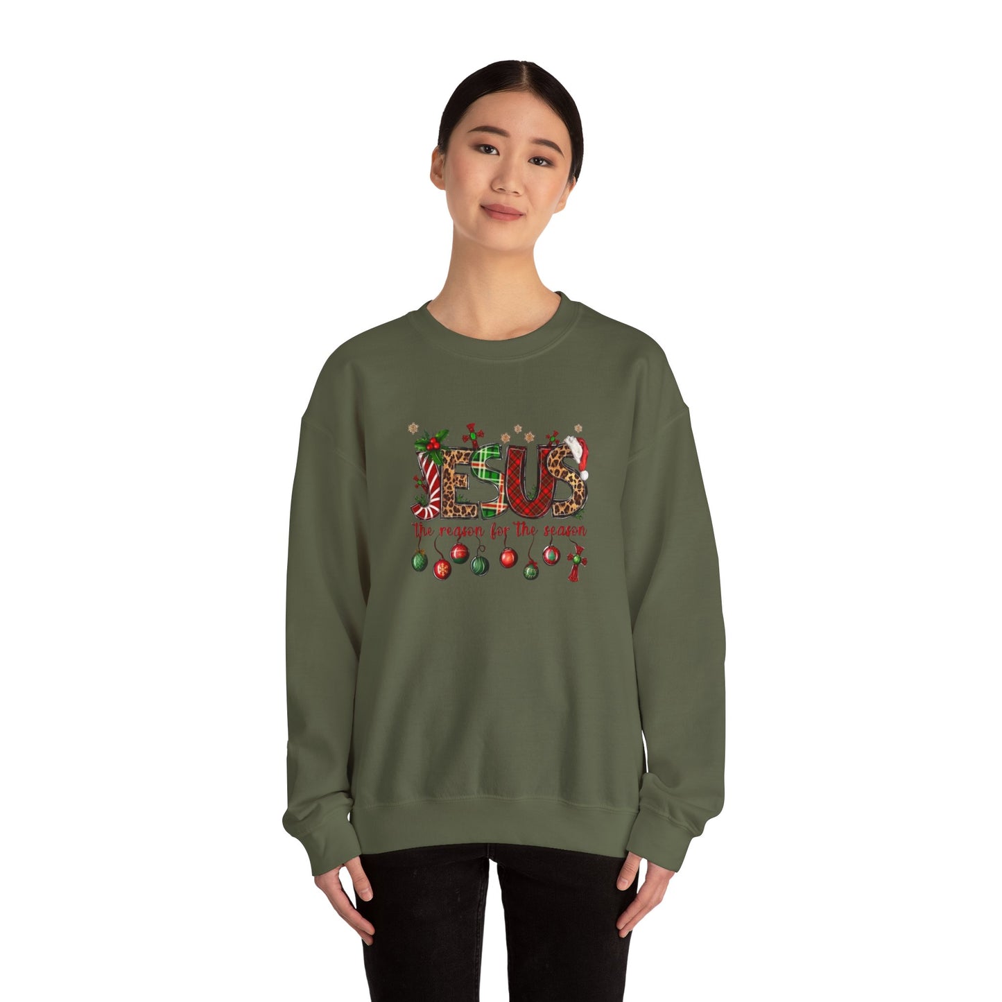 Jesus is the Reason for the Season Heavy Blend™ Crewneck Sweatshirt