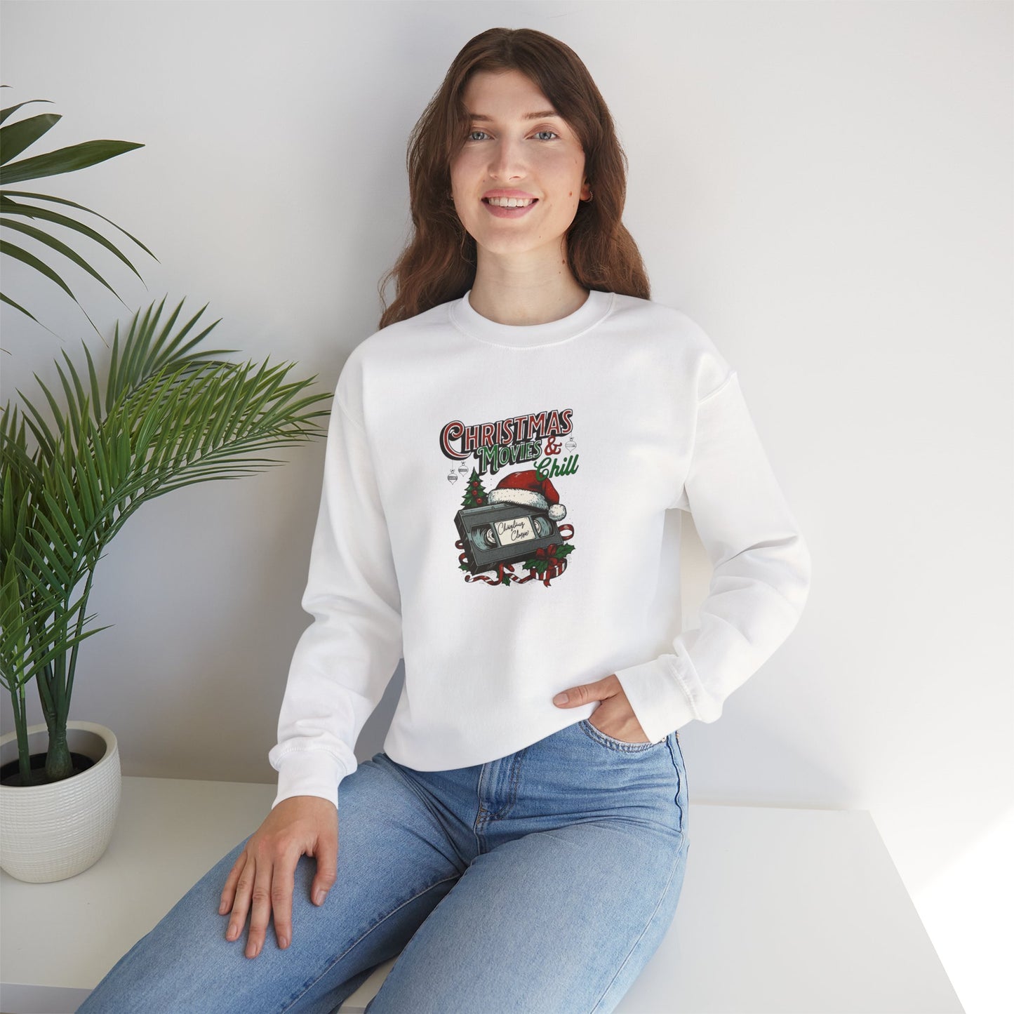 Christmas Movies & Chill Heavy Blend™ Crewneck Sweatshirt