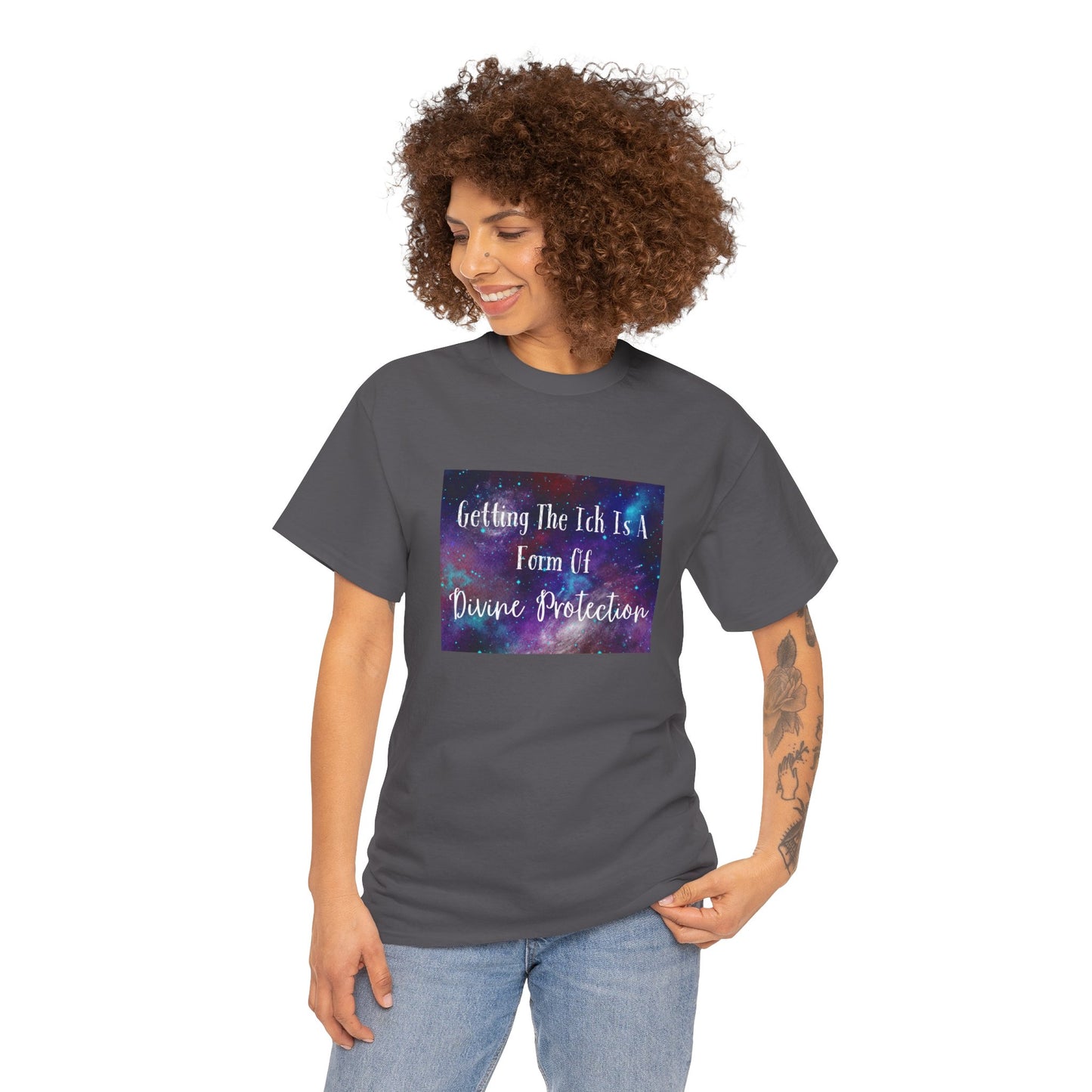 Getting The Ick Is a Form of Divine Protection Unisex Heavy Cotton Tee