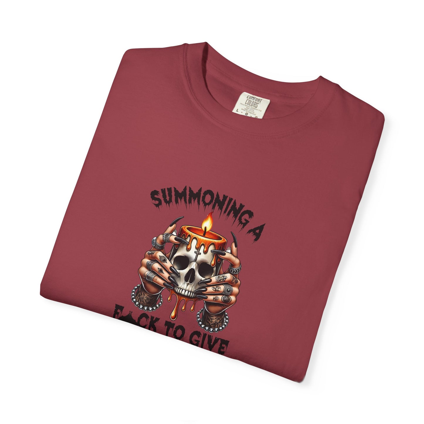 Summoning a F To Give Unisex Garment-Dyed T-shirt