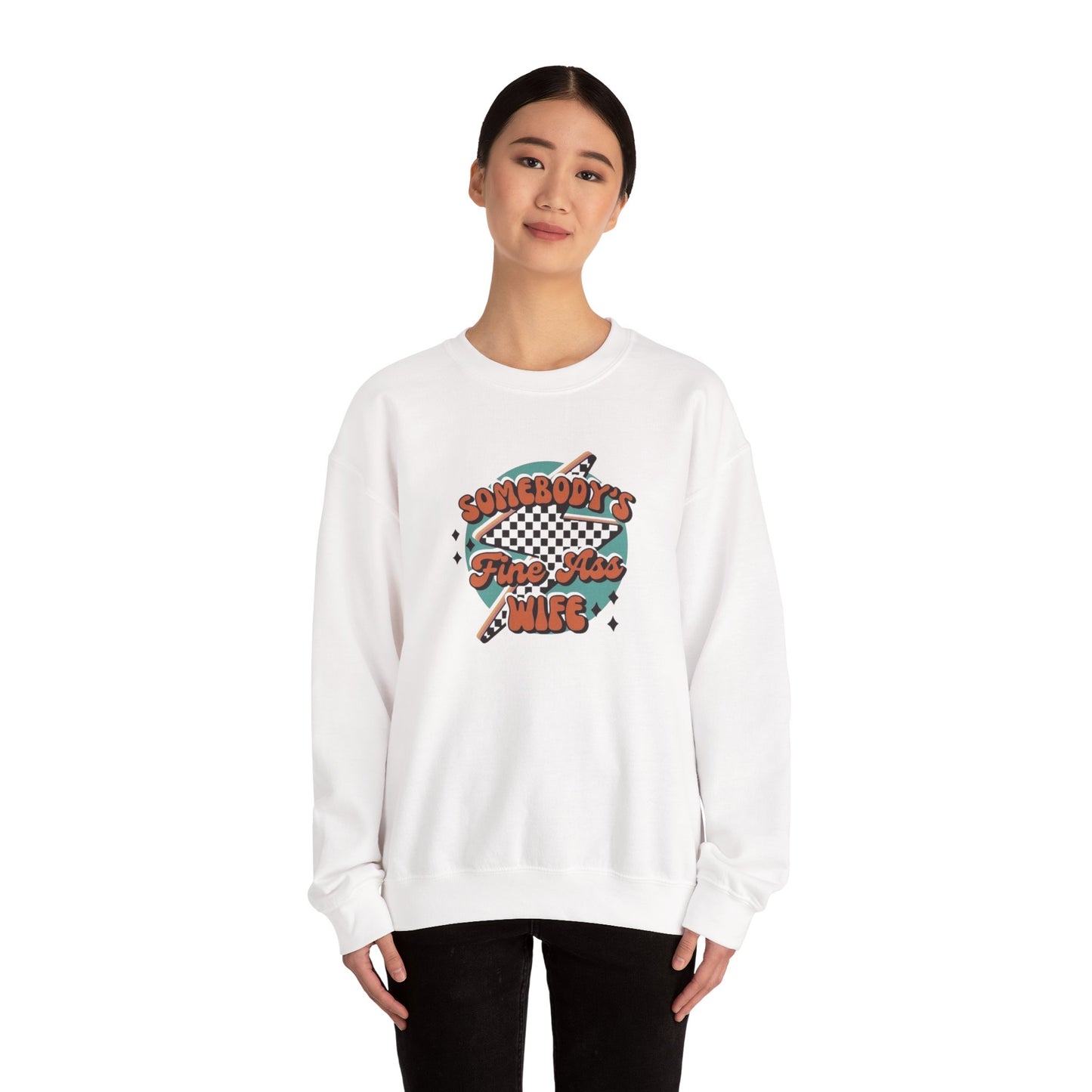 Somebody's Fine A** Wife Heavy Blend™ Crewneck Sweatshirt