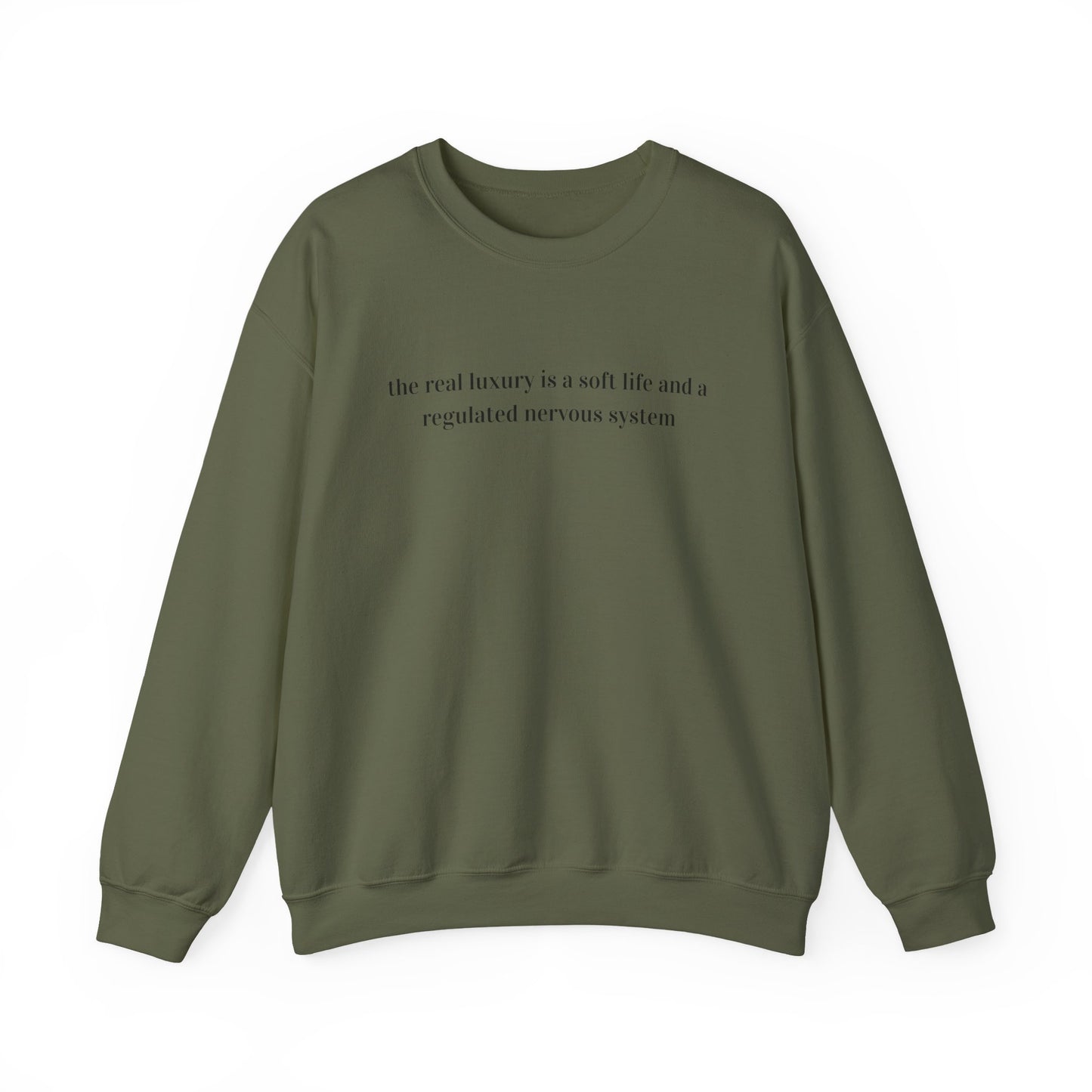 The real luxury in life Unisex Heavy Blend™ Crewneck Sweatshirt