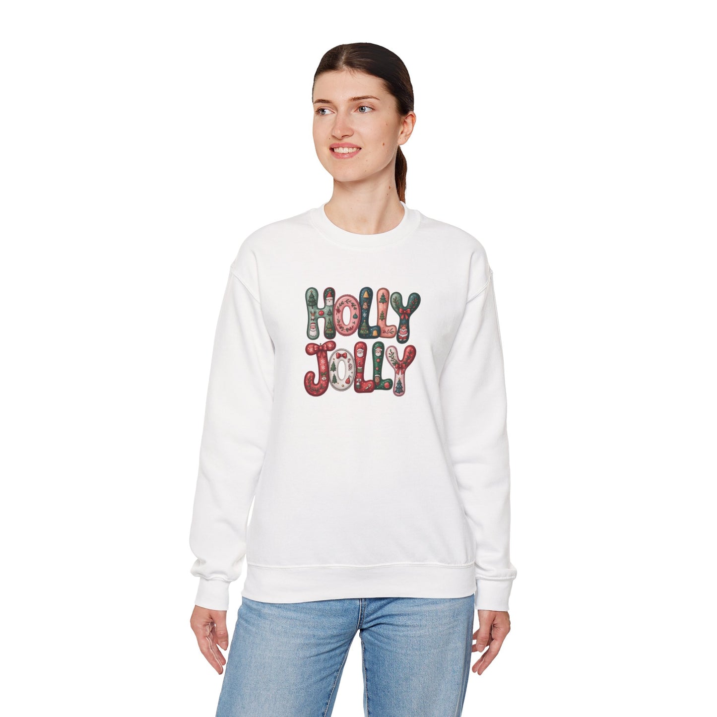 Holly Jolly Unisex Heavy Blend™ Crewneck Sweatshirt