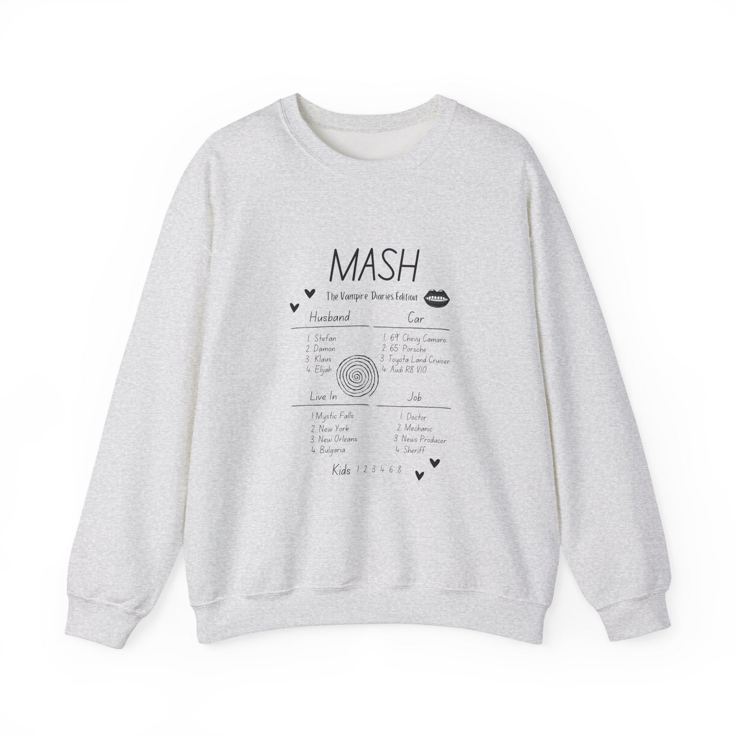 90s MASH The Vampire Diaries Edition Unisex Heavy Blend™ Crewneck Sweatshirt