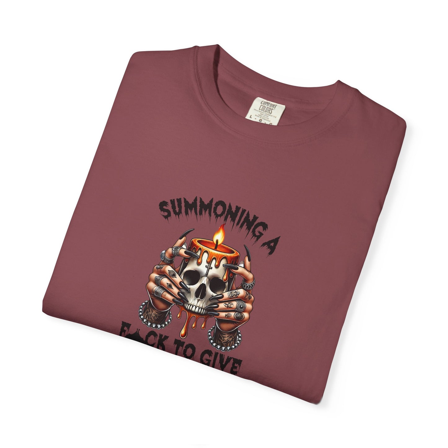 Summoning a F To Give Unisex Garment-Dyed T-shirt