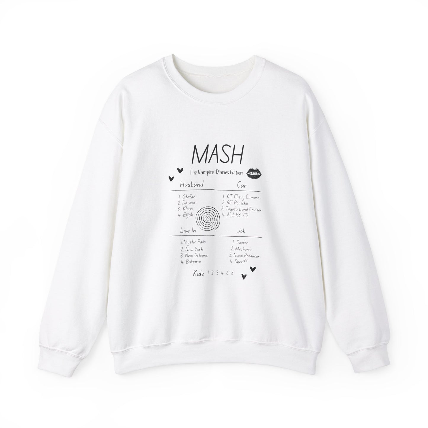 90s MASH The Vampire Diaries Edition Unisex Heavy Blend™ Crewneck Sweatshirt