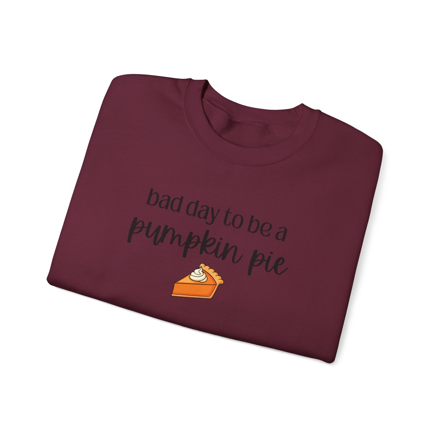 Bad Day to be a Pumpkin Pie Unisex Heavy Blend™ Crewneck Sweatshirt