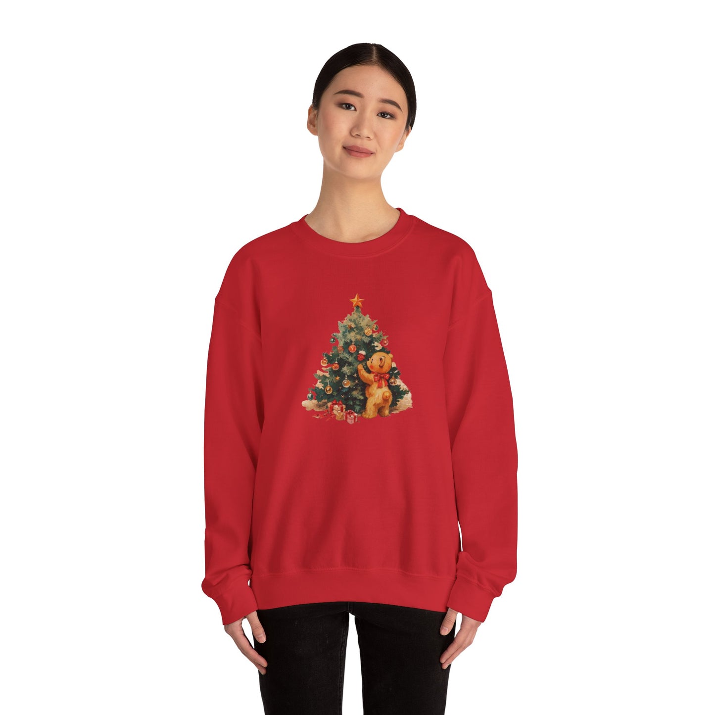 Vintage Christmas Heavy Blend™ Crewneck Sweatshirt