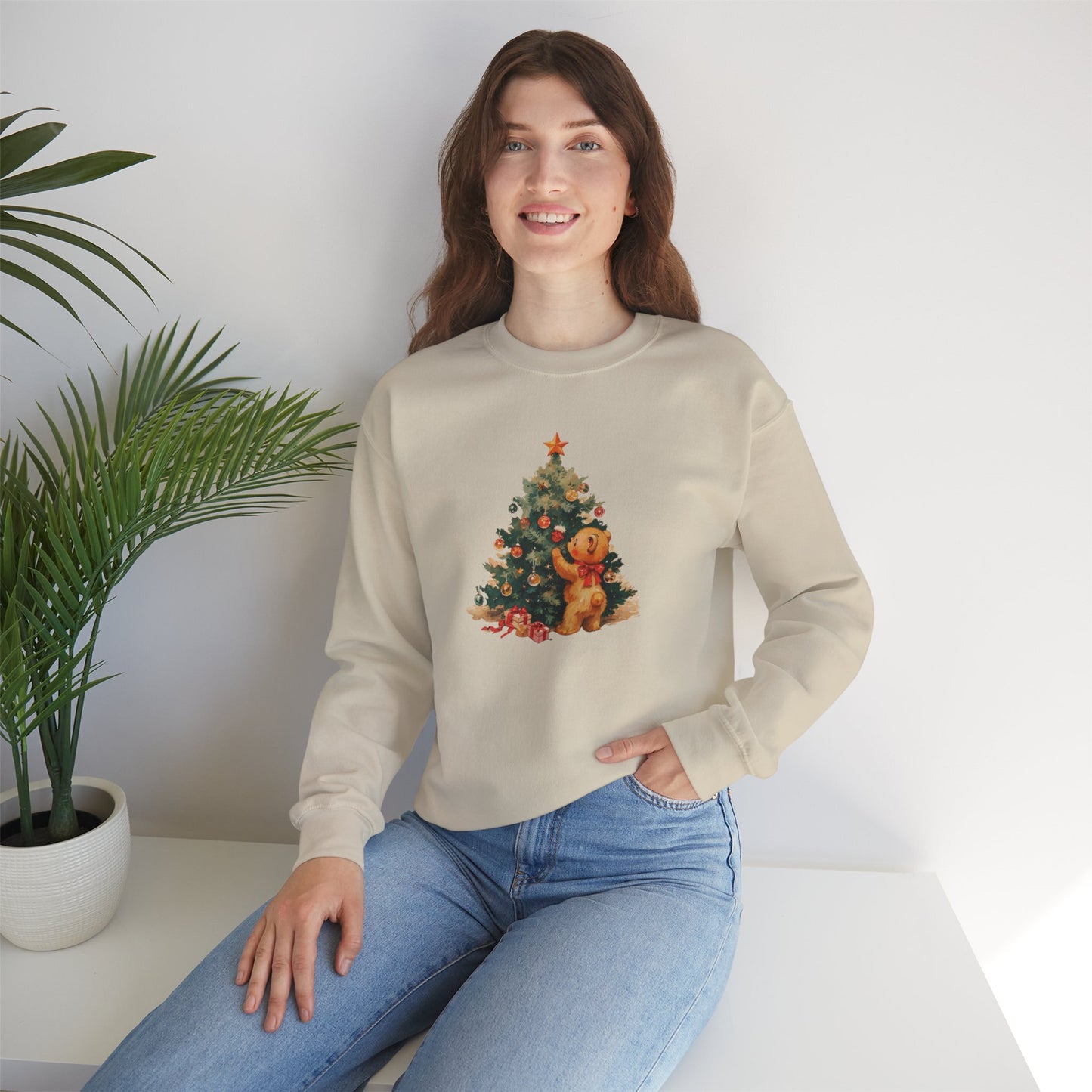 Vintage Christmas Heavy Blend™ Crewneck Sweatshirt