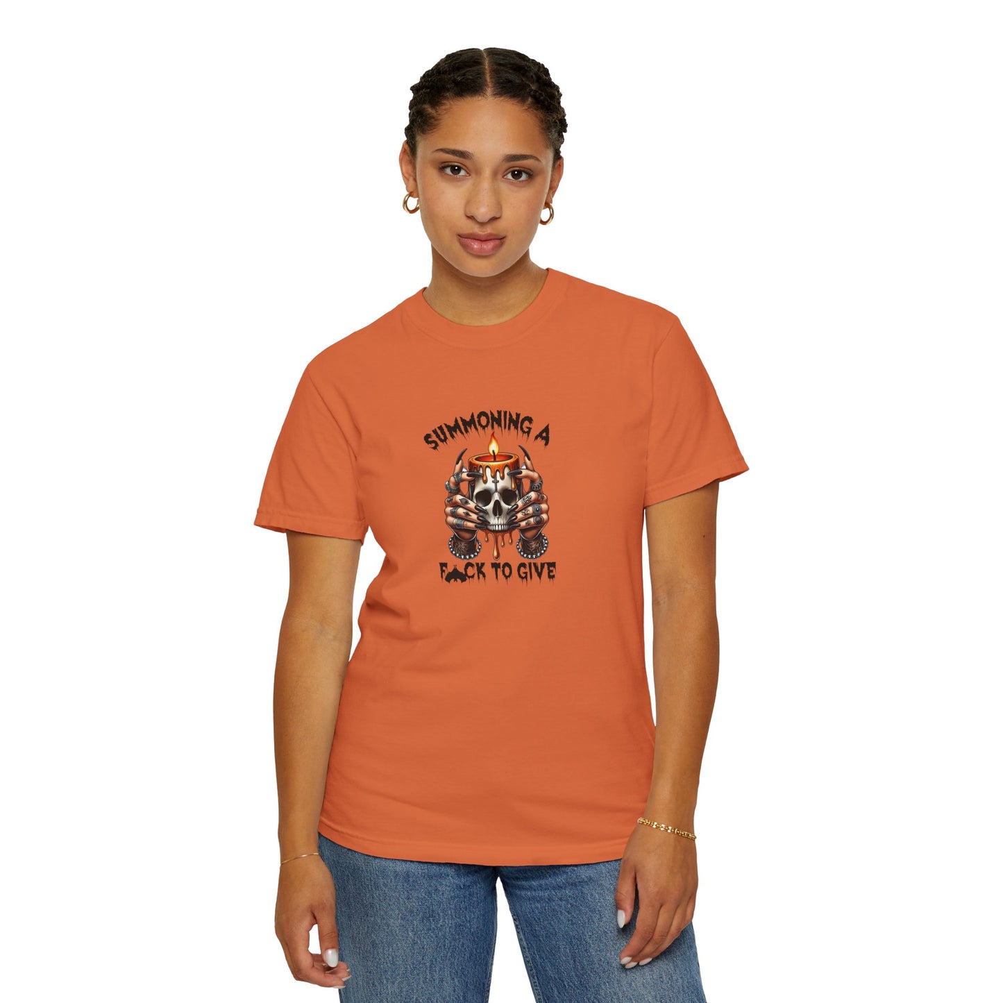 Summoning a F To Give Unisex Garment-Dyed T-shirt