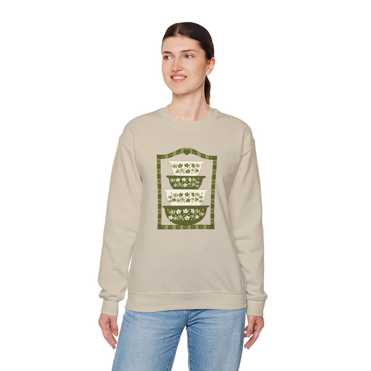 Vintage Dishware Unisex Heavy Blend™ Crewneck Sweatshirt
