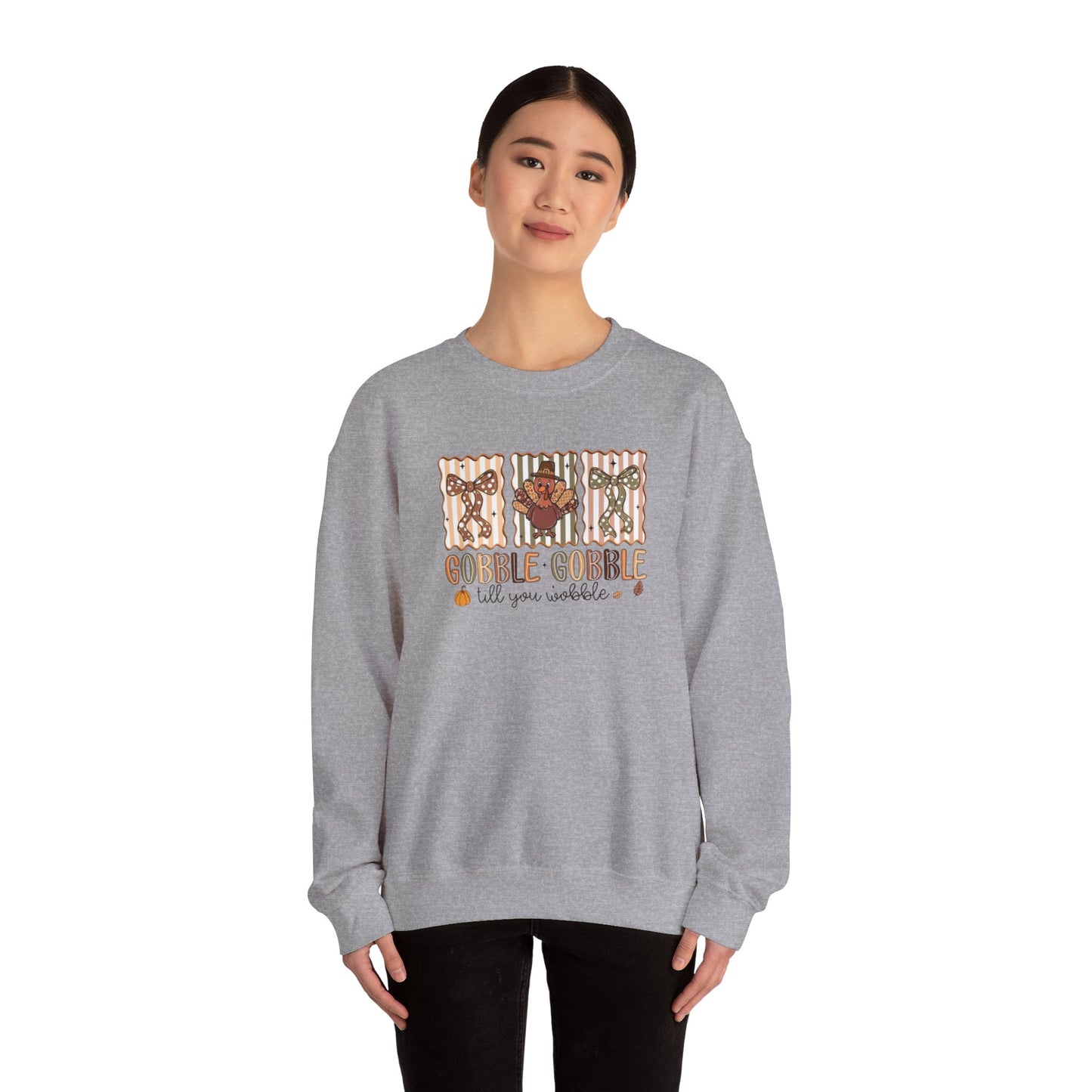 Gobble, Gobble Til You Wobble Heavy Blend™ Crewneck Sweatshirt