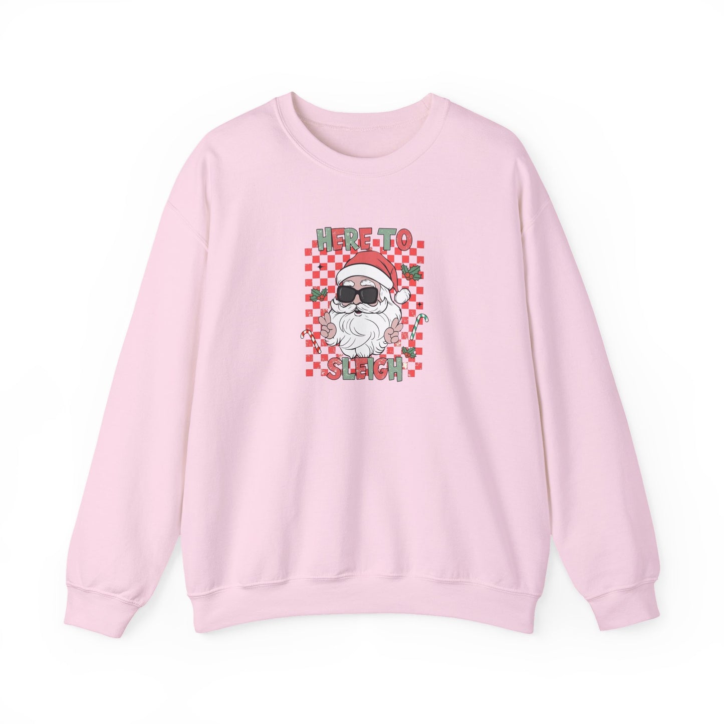 Here To Sleigh Heavy Blend™ Crewneck Sweatshirt